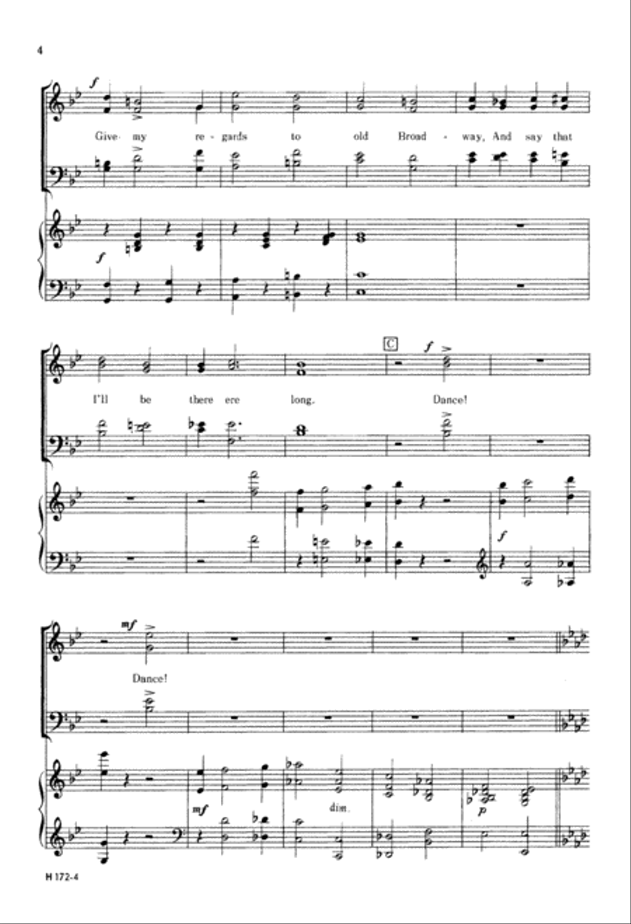 Dancing With George M Dancing With George M 4-Part scores gallery preview page 5