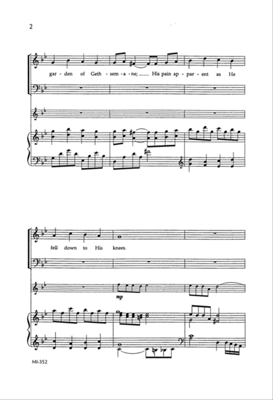 Our Savior Prayed Alone Our Savior Prayed Alone 4-Part scores gallery preview page 3