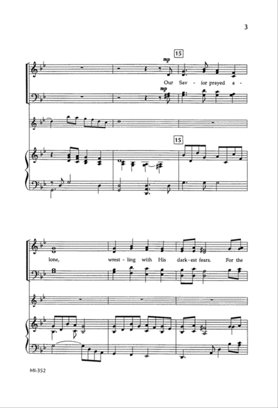 Our Savior Prayed Alone Our Savior Prayed Alone 4-Part scores gallery preview page 4