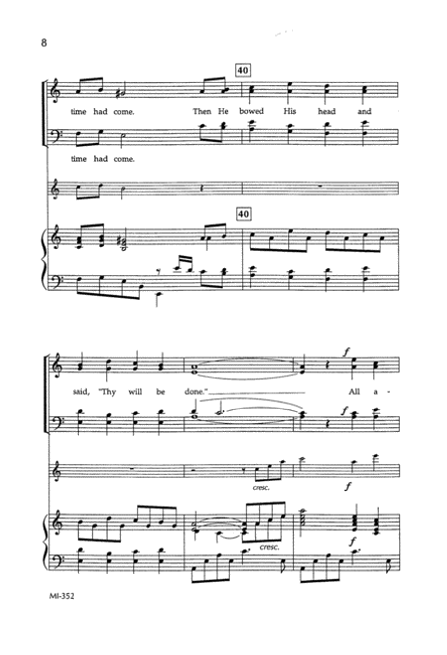 Our Savior Prayed Alone Our Savior Prayed Alone 4-Part scores gallery preview page 9