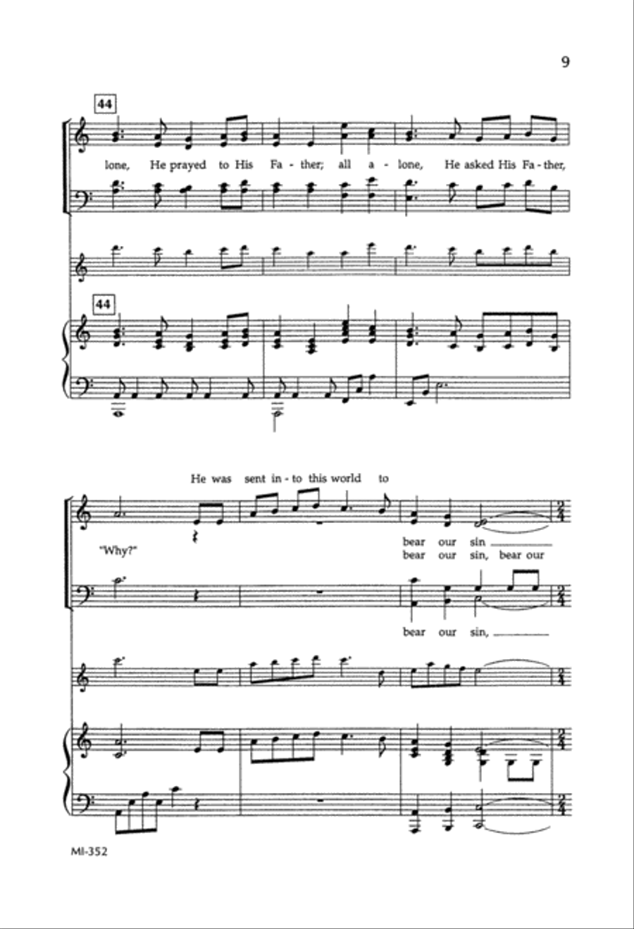 Our Savior Prayed Alone Our Savior Prayed Alone 4-Part scores gallery preview page 10