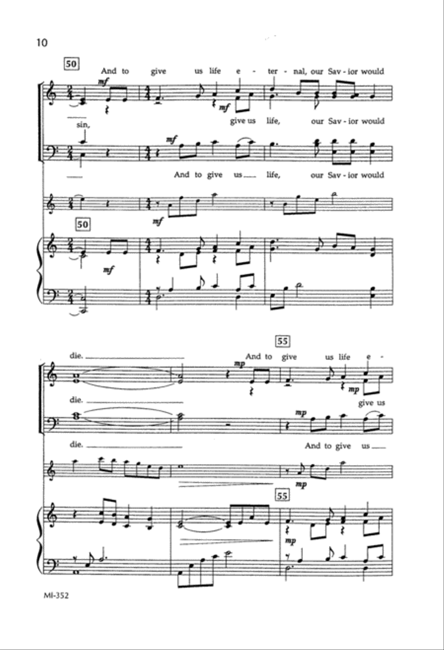 Our Savior Prayed Alone Our Savior Prayed Alone 4-Part scores gallery preview page 11