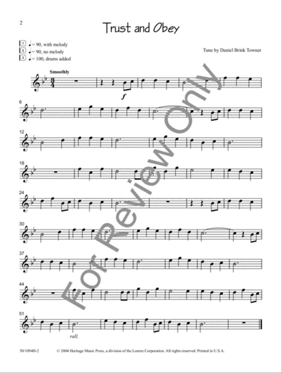 Sacred Solos for the Young Musician: Flute/Oboe/Vibes Oboe scores gallery preview page 2