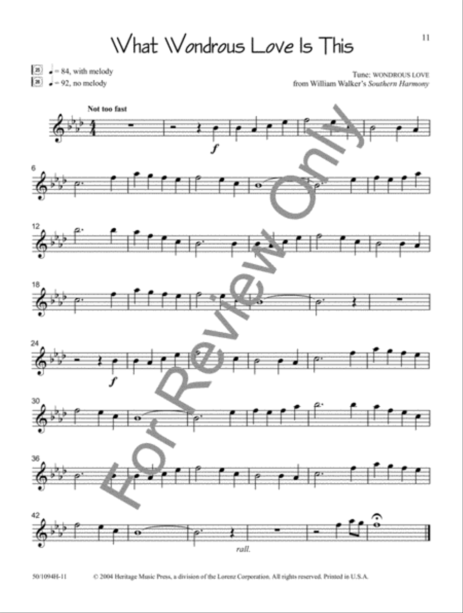 Sacred Solos for the Young Musician: Flute/Oboe/Vibes Oboe scores gallery preview page 4
