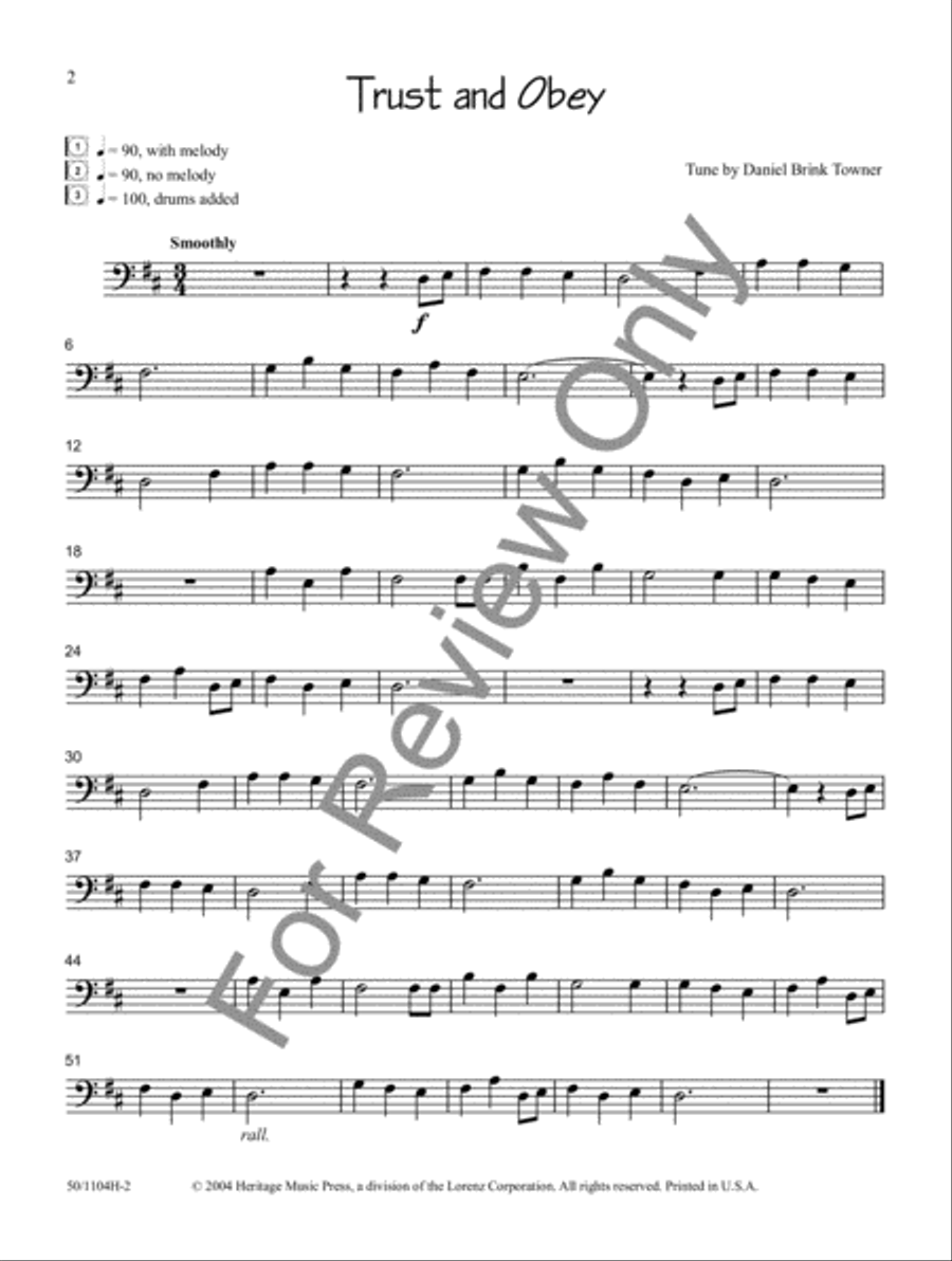 Sacred Solos for the Young Musician: Cello/Bass Cello scores gallery preview page 2