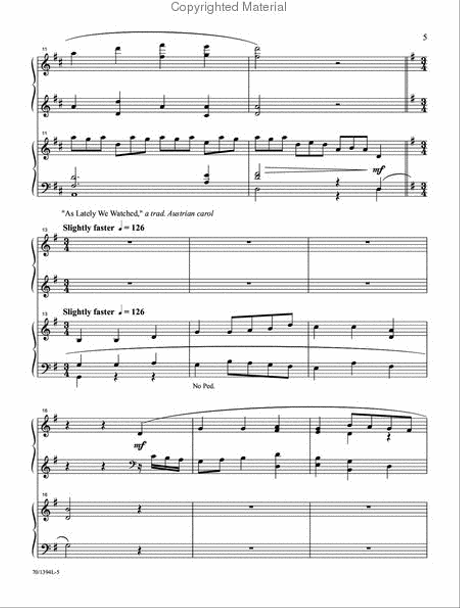 Carol Medleys Carol Medleys Organ scores gallery preview page 4