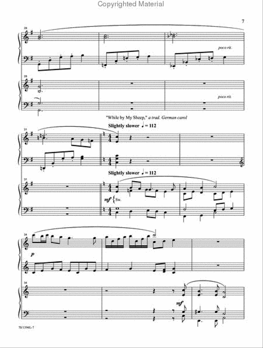 Carol Medleys Carol Medleys Organ scores gallery preview page 6