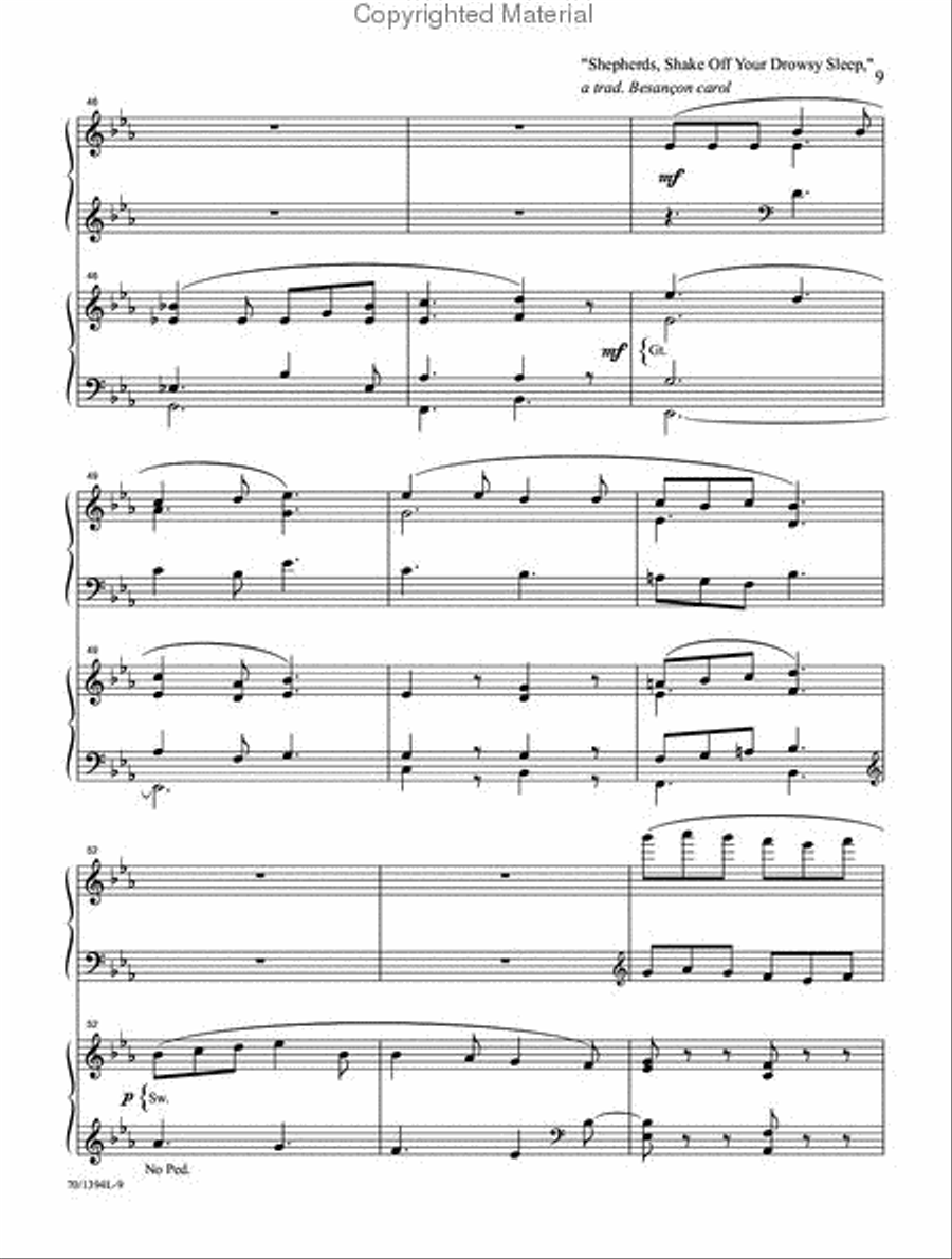 Carol Medleys Carol Medleys Organ scores gallery preview page 8