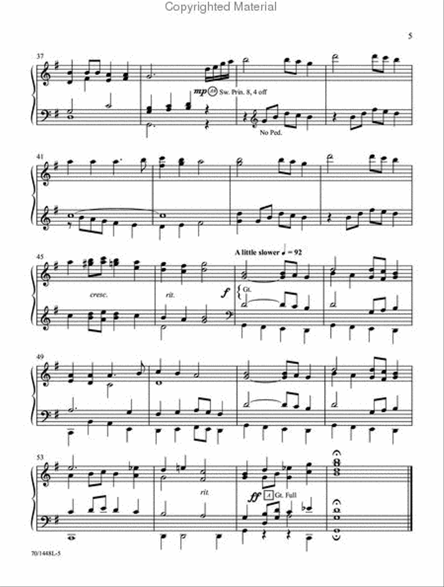 In the Presence Organ Solo scores gallery preview page 4