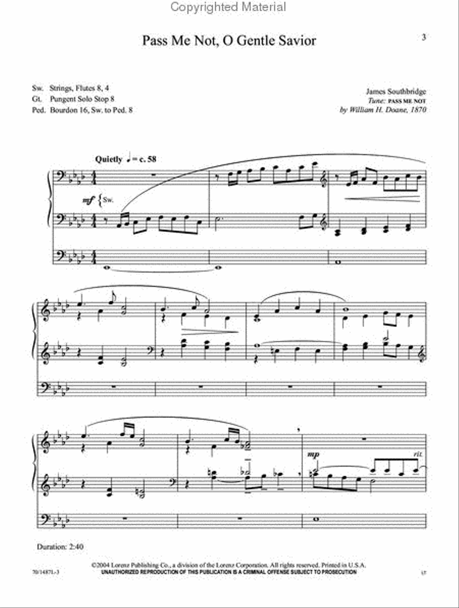 Hymns from the Heart, Vol. 2 Organ Solo scores gallery preview page 2