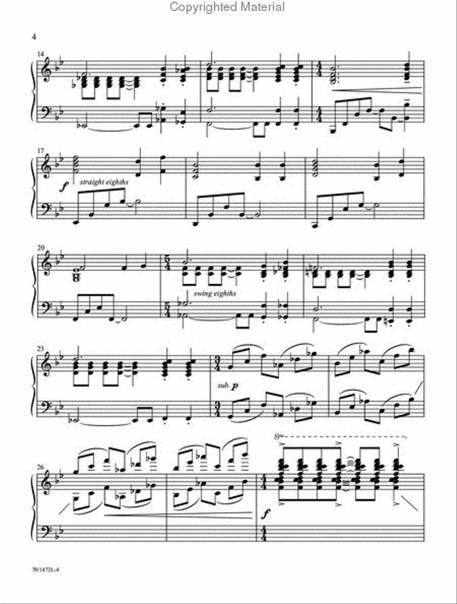 A Touch of Jazz Piano Solo scores gallery preview page 3