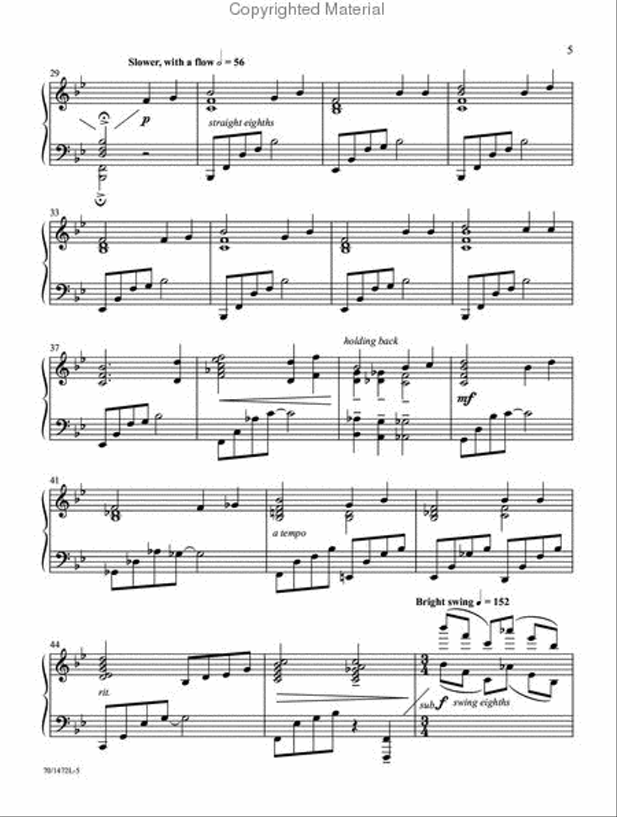 A Touch of Jazz Piano Solo scores gallery preview page 4