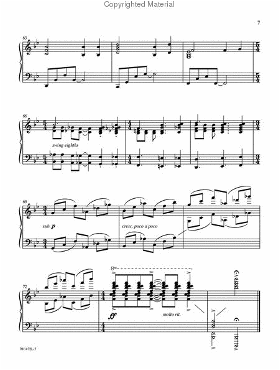 A Touch of Jazz Piano Solo scores gallery preview page 6