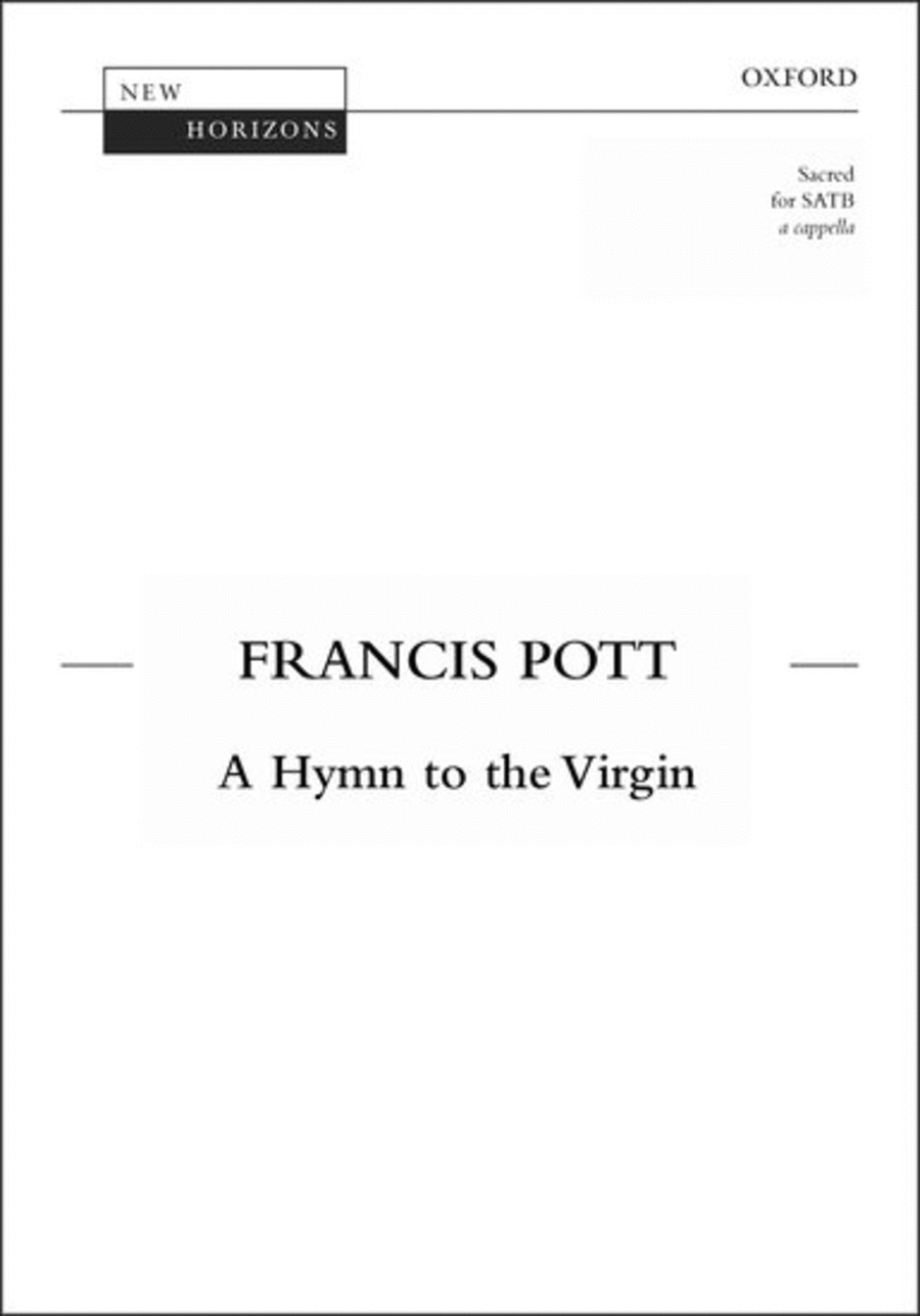 A Hymn to the Virgin A Hymn to the Virgin 4-Part scores gallery preview page 1