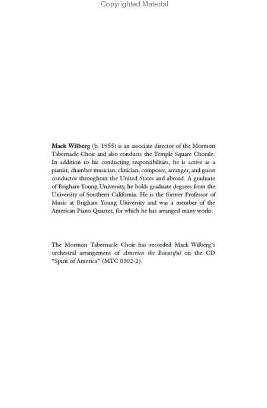 America the Beautiful America the Beautiful 4-Part scores gallery preview page 2