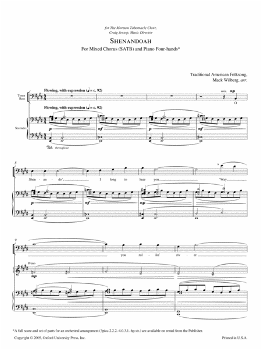 Shenandoah Shenandoah 4-Part scores gallery preview page 2