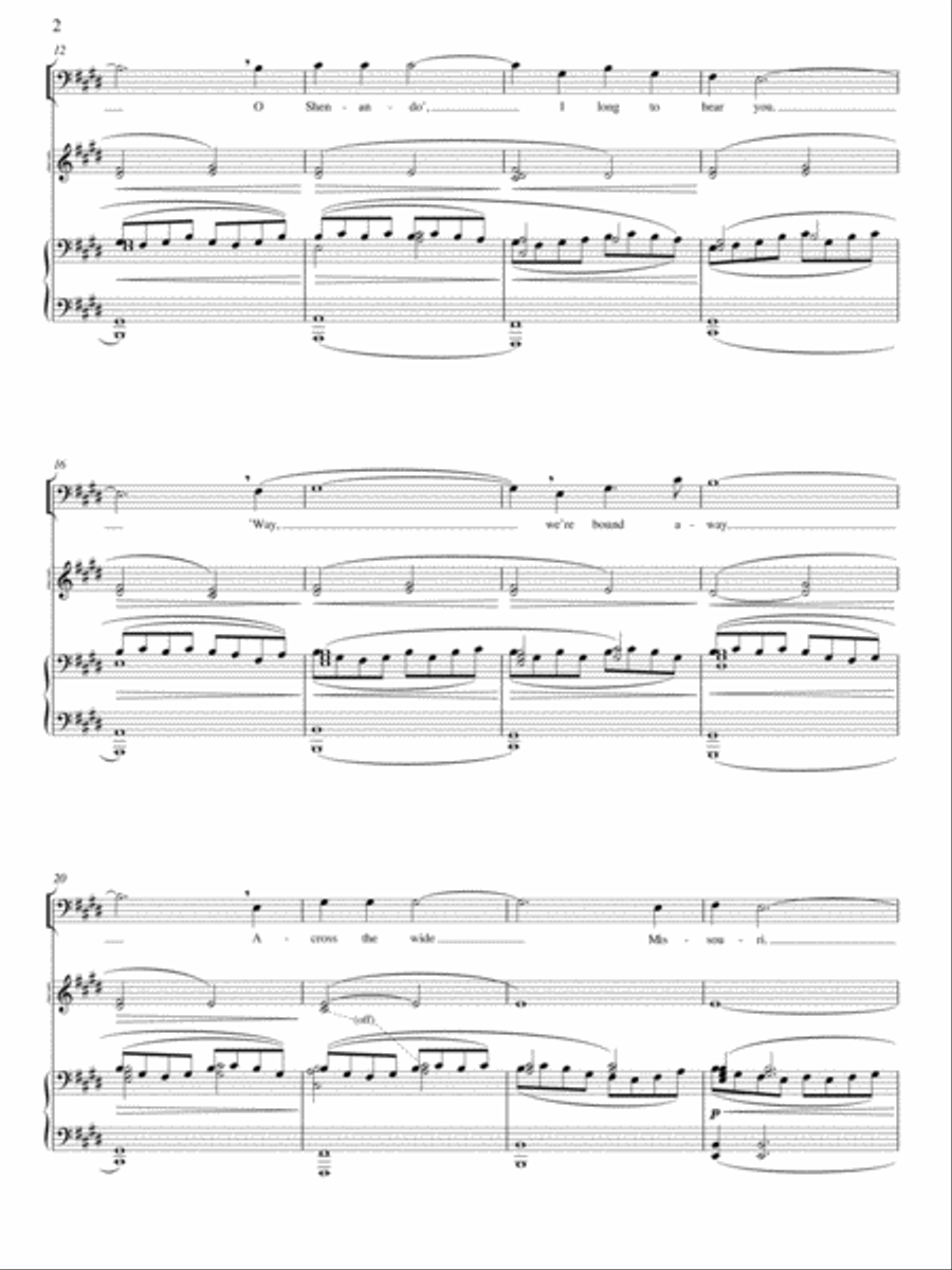 Shenandoah Shenandoah 4-Part scores gallery preview page 3