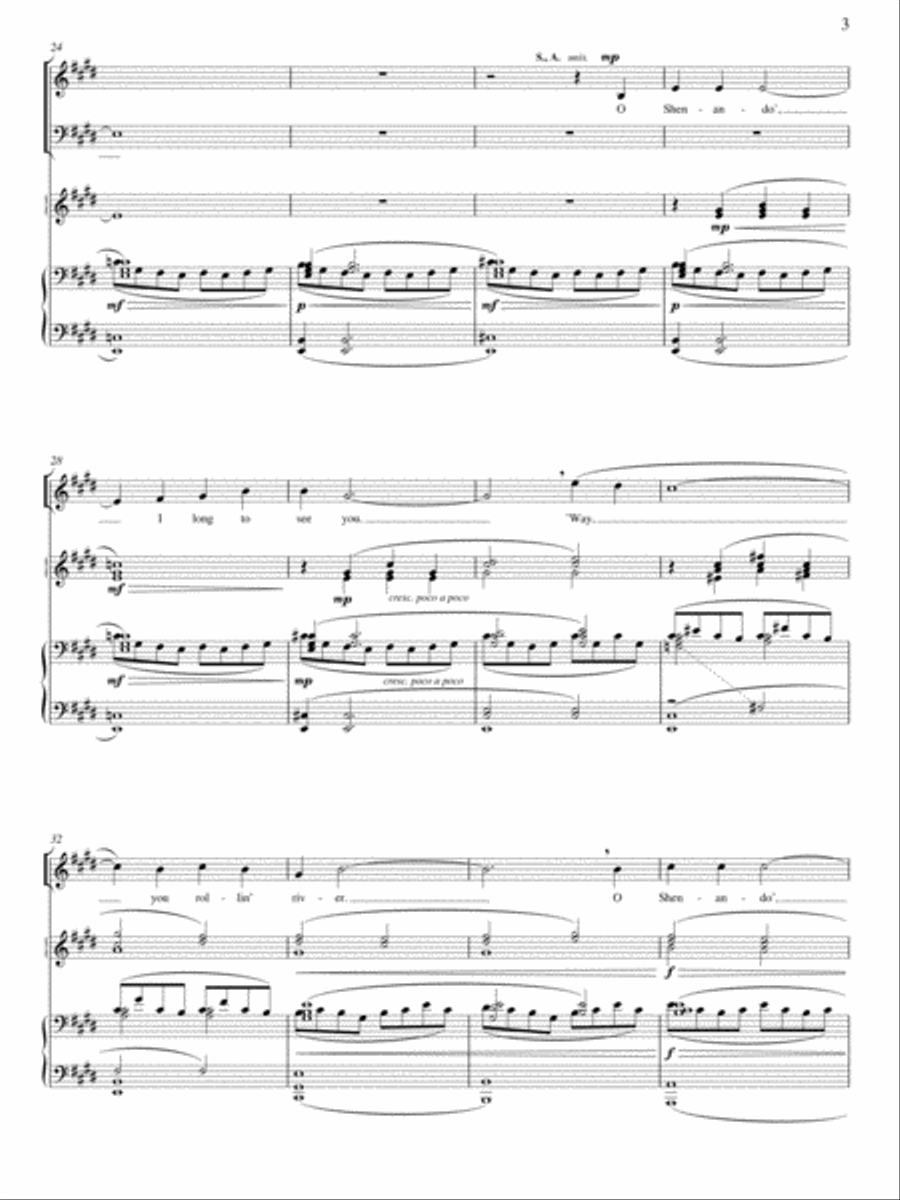 Shenandoah Shenandoah 4-Part scores gallery preview page 4