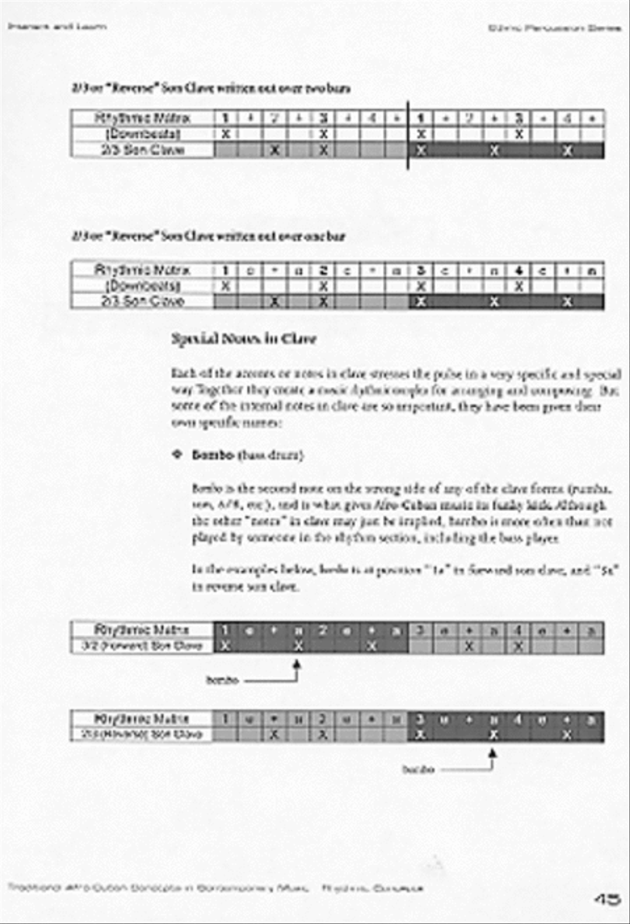 Traditional Afro-Cuban Concepts in Contemporary Music Percussion scores gallery preview page 2