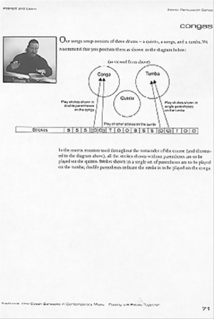Traditional Afro-Cuban Concepts in Contemporary Music Percussion scores gallery preview page 4