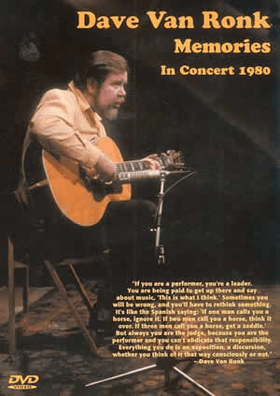 Dave Van Ronk Memories in Concert 1980 Acoustic Guitar scores gallery preview page 1