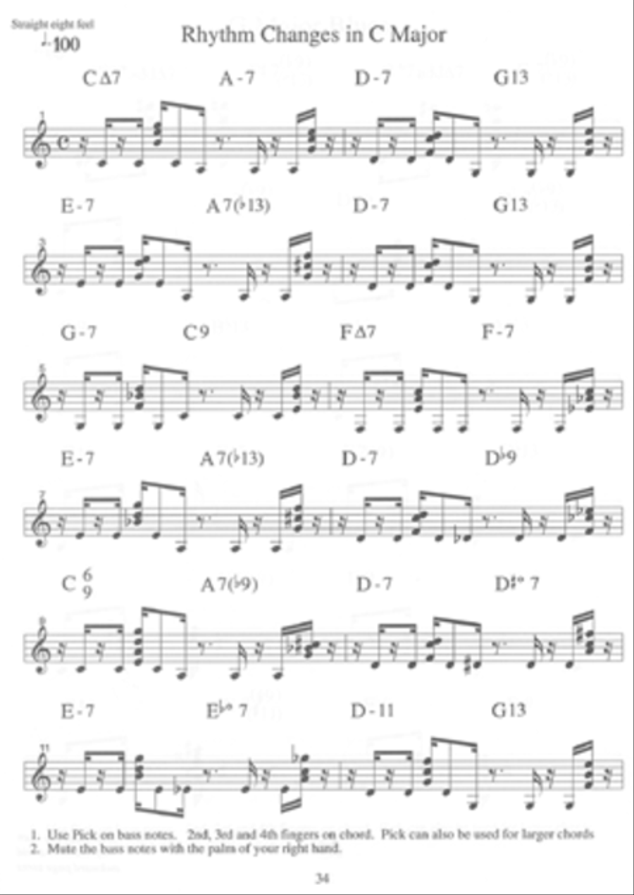 Comping Styles for Guitar - Funk Electric Guitar scores gallery preview page 2