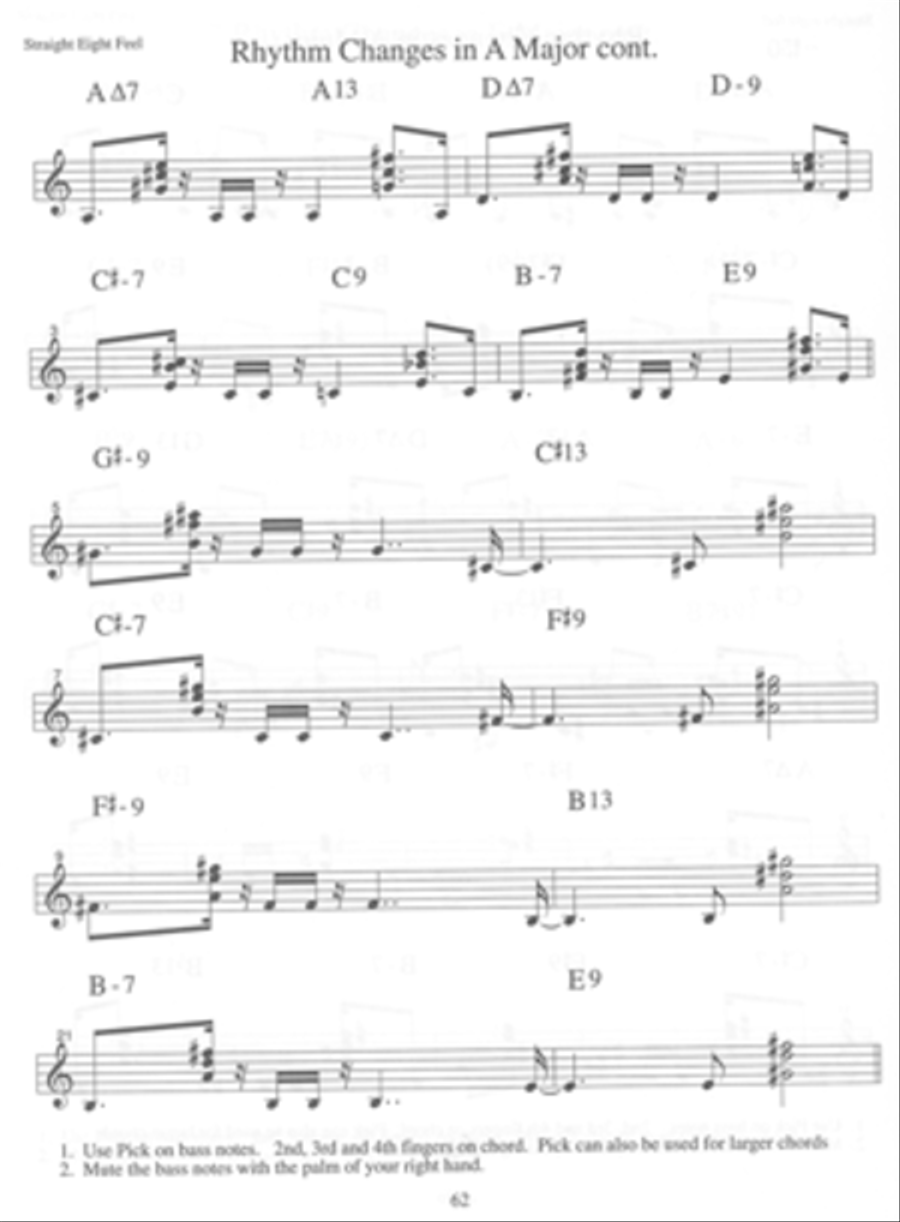 Comping Styles for Guitar - Funk Electric Guitar scores gallery preview page 3