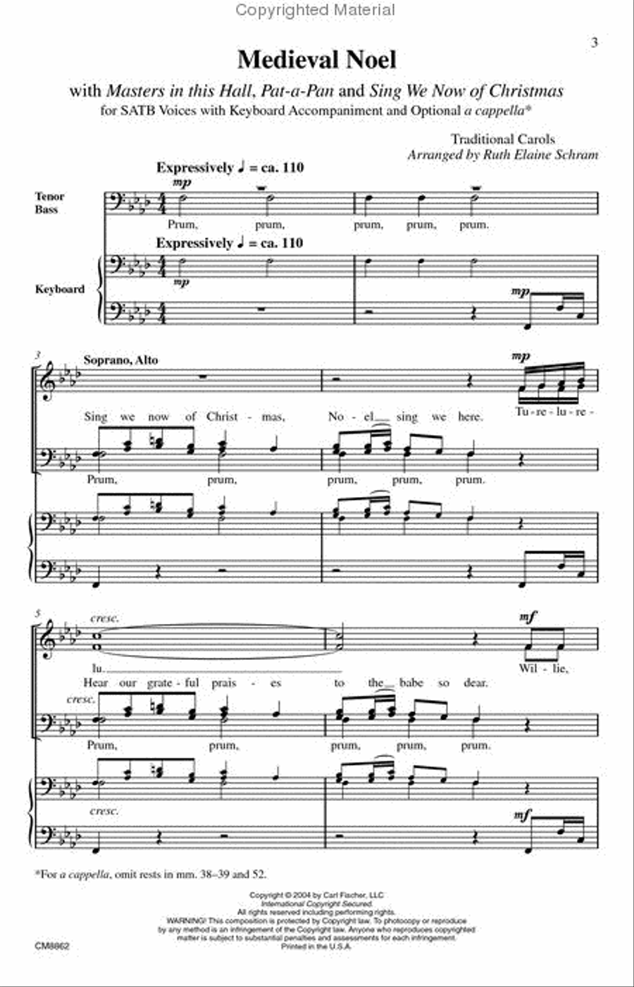 Medieval Noel Medieval Noel 4-Part scores gallery preview page 2
