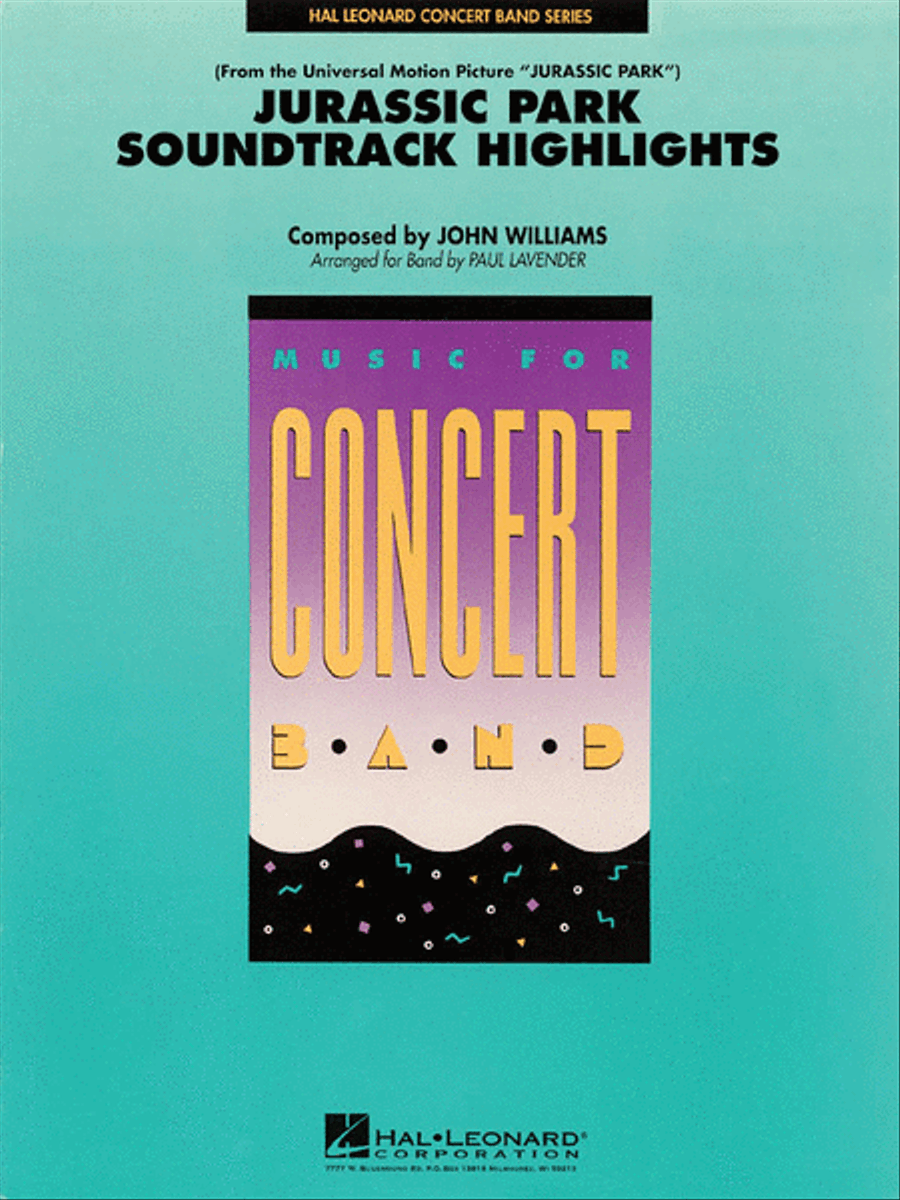 Jurassic Park Soundtrack Highlights Concert Band scores gallery preview page 1