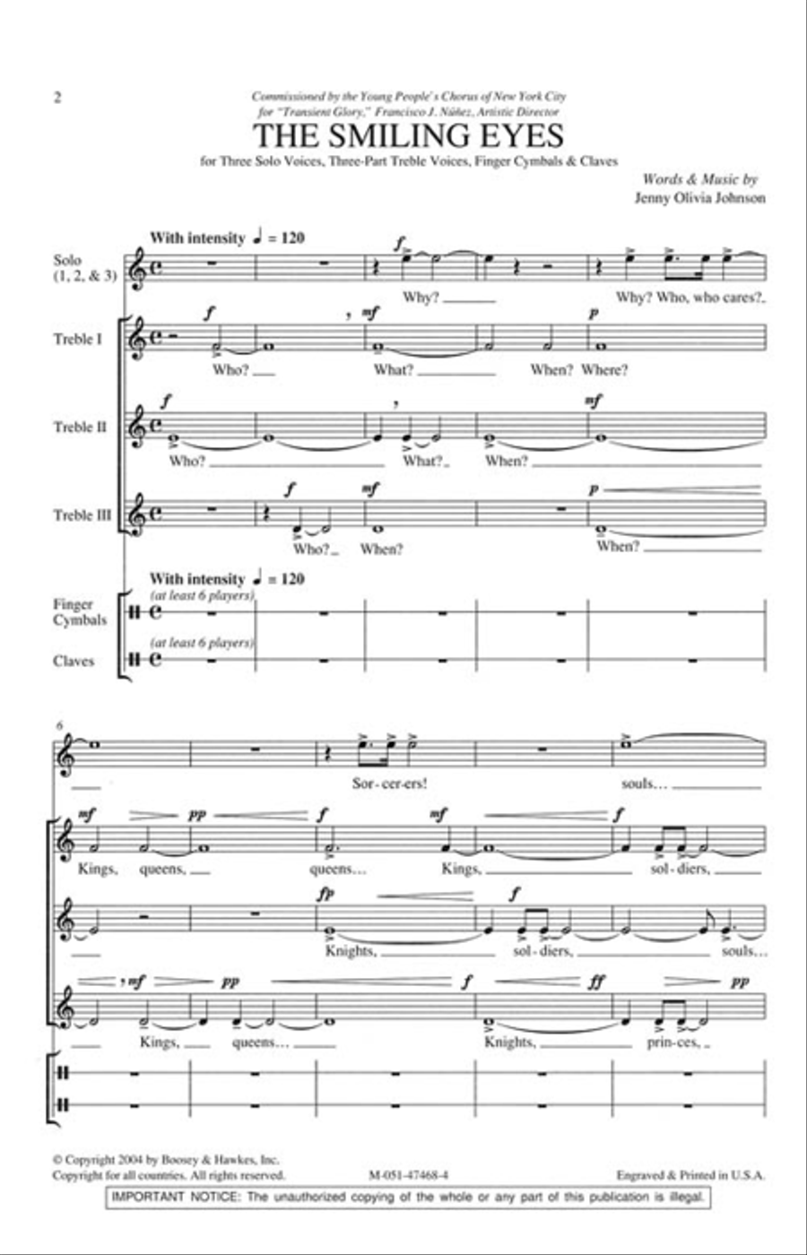 The Smiling Eyes The Smiling Eyes SSA scores gallery preview page 2