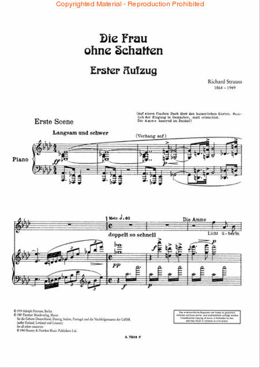 Die Frau Ohne Schatten, Op. 65