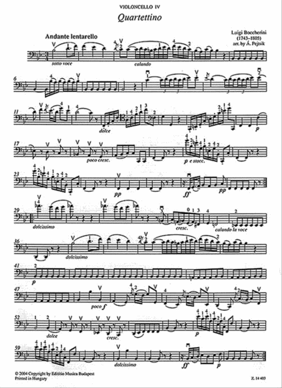 Chamber Music for Four Violoncellos – Volume 3 Cello scores gallery preview page 3