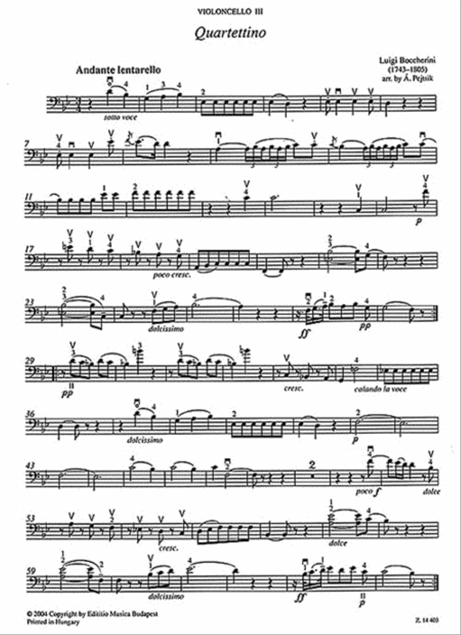 Chamber Music for Four Violoncellos – Volume 3 Cello scores gallery preview page 6