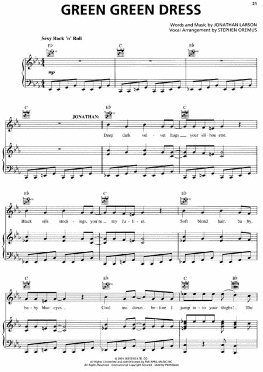 tick, tick ... BOOM! tick, tick ... BOOM! Piano, Vocal scores gallery preview page 2
