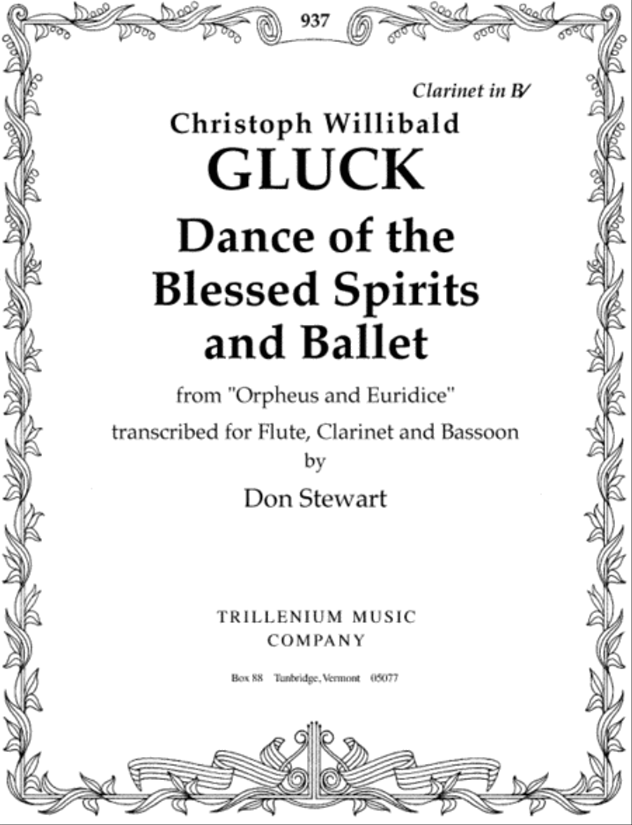 Dance of the Blessed Spirits Bassoon scores gallery preview page 1