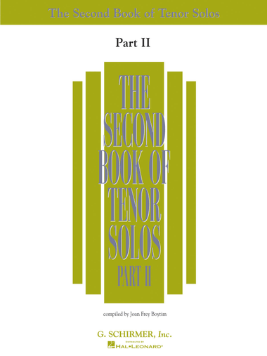 The Second Book of Tenor Solos Part II