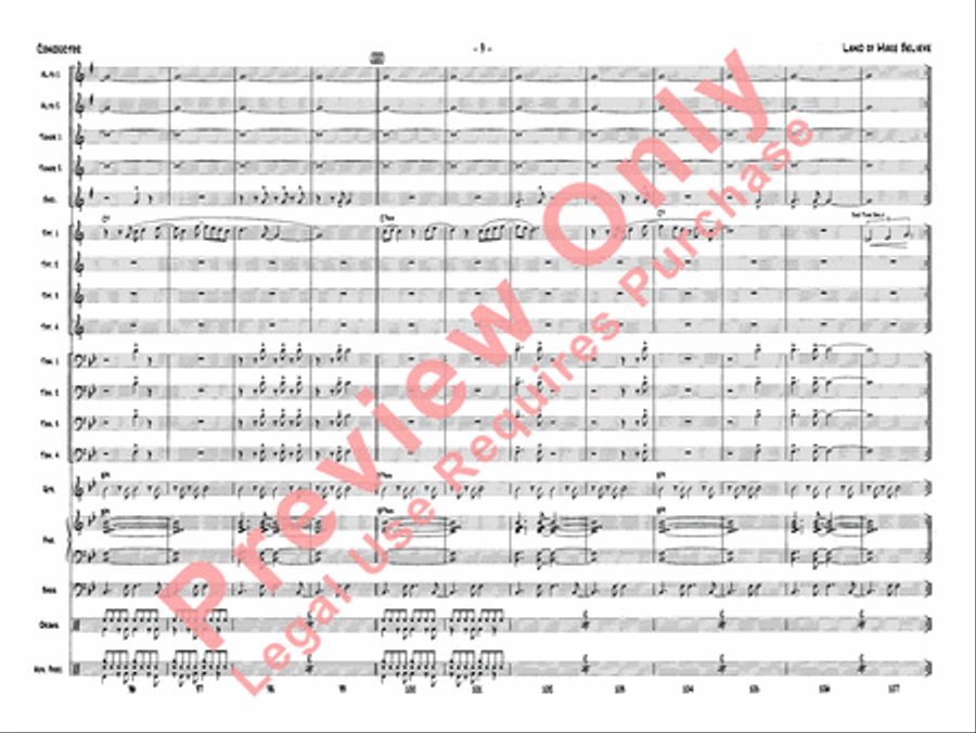Land of Make Believe Land of Make Believe Jazz Ensemble scores gallery preview page 12
