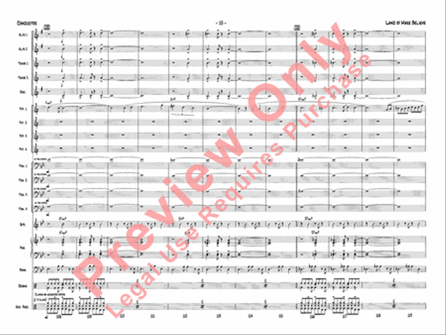 Land of Make Believe Land of Make Believe Jazz Ensemble scores gallery preview page 13