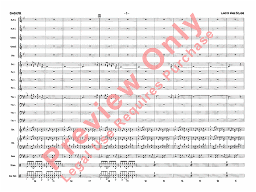 Land of Make Believe Land of Make Believe Jazz Ensemble scores gallery preview page 6