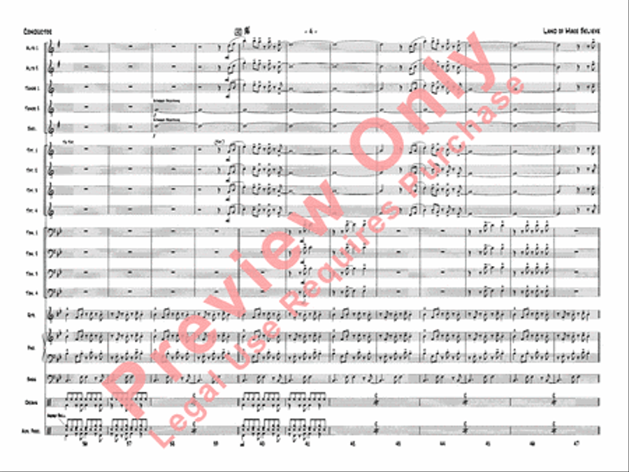 Land of Make Believe Land of Make Believe Jazz Ensemble scores gallery preview page 7