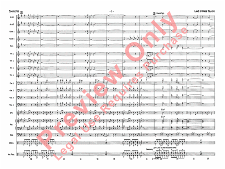 Land of Make Believe Land of Make Believe Jazz Ensemble scores gallery preview page 8