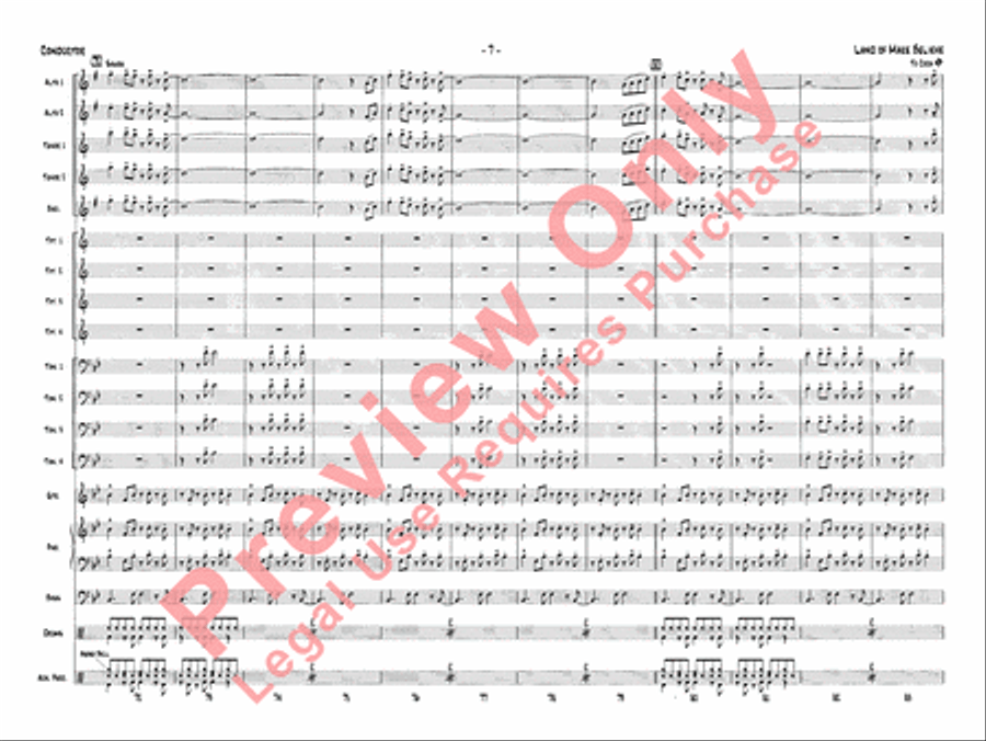 Land of Make Believe Land of Make Believe Jazz Ensemble scores gallery preview page 10