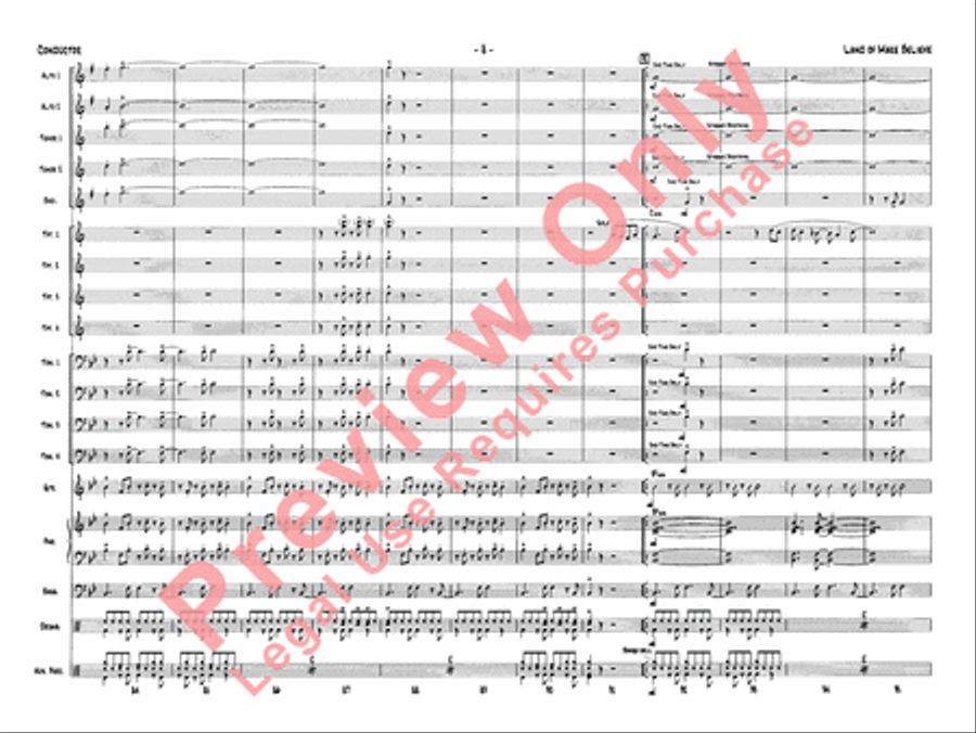 Land of Make Believe Land of Make Believe Jazz Ensemble scores gallery preview page 11