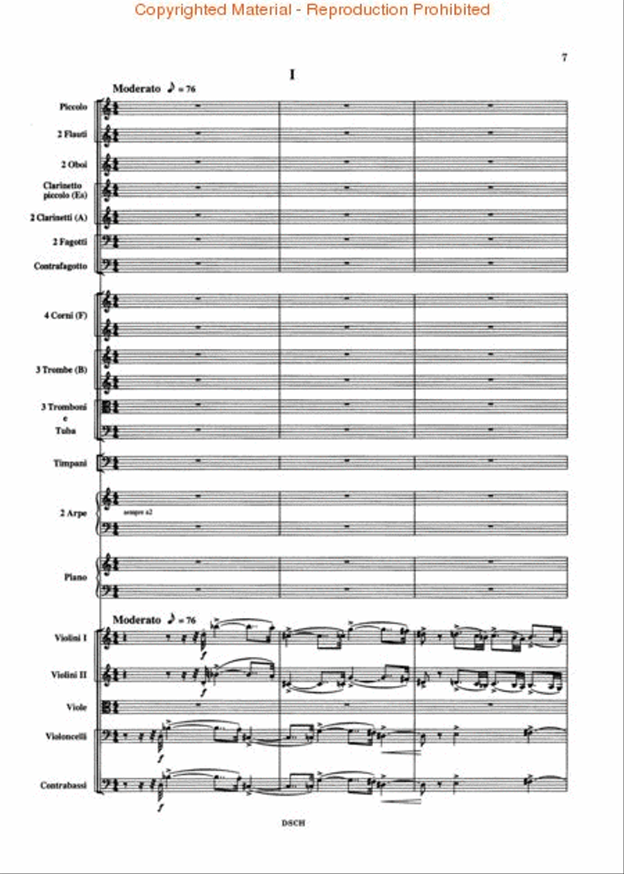 Symphony No. 5, Op. 47 Orchestra scores gallery preview page 2