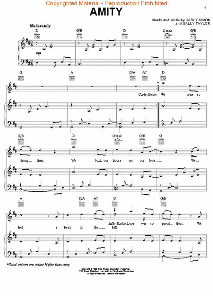 Reflections – Carly Simon's Greatest Hits Piano, Vocal, Guitar scores gallery preview page 2