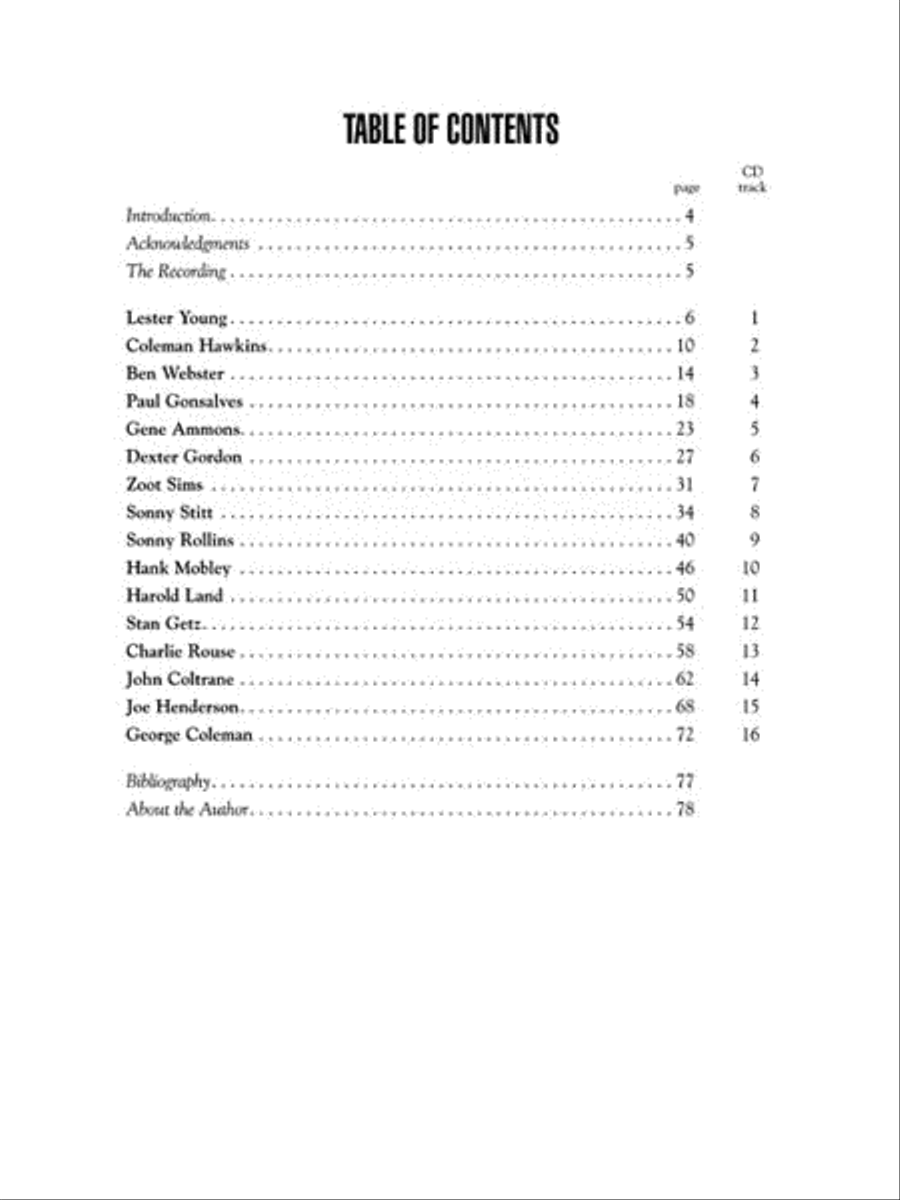 Jazz Saxophone Saxophone scores gallery preview page 2