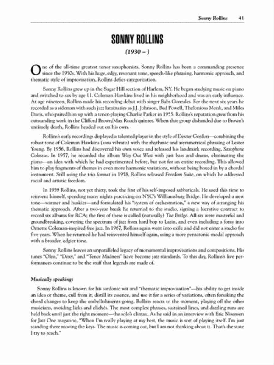 Jazz Saxophone Saxophone scores gallery preview page 5