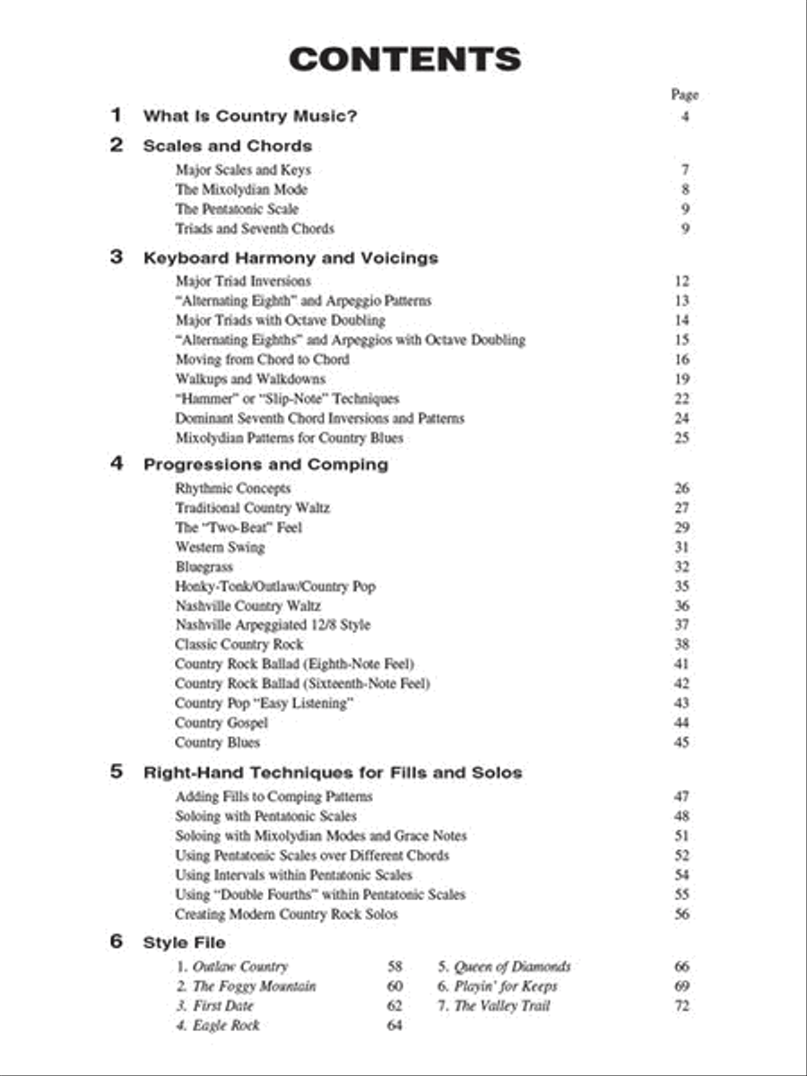 Country Piano – The Complete Guide with Online Audio! Piano Method scores gallery preview page 2