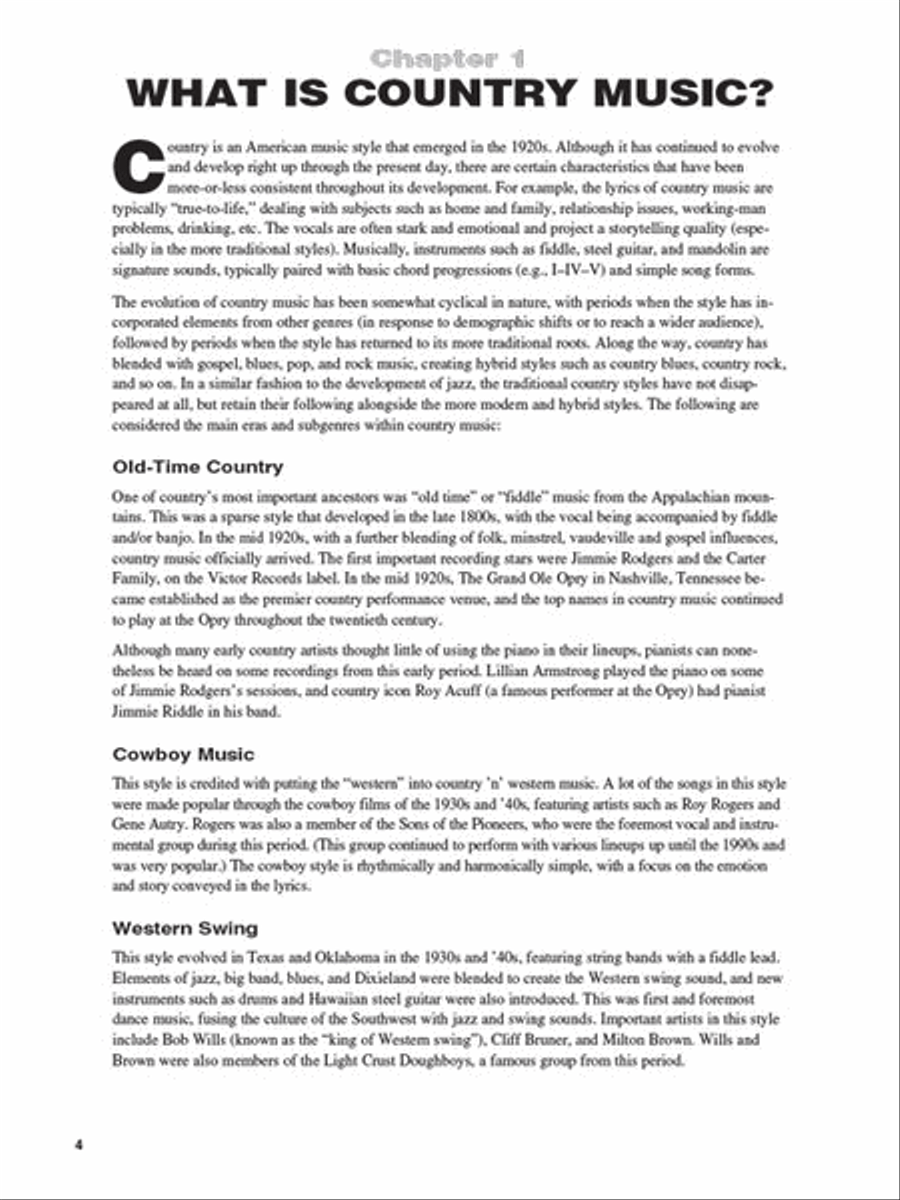 Country Piano – The Complete Guide with Online Audio! Piano Method scores gallery preview page 3