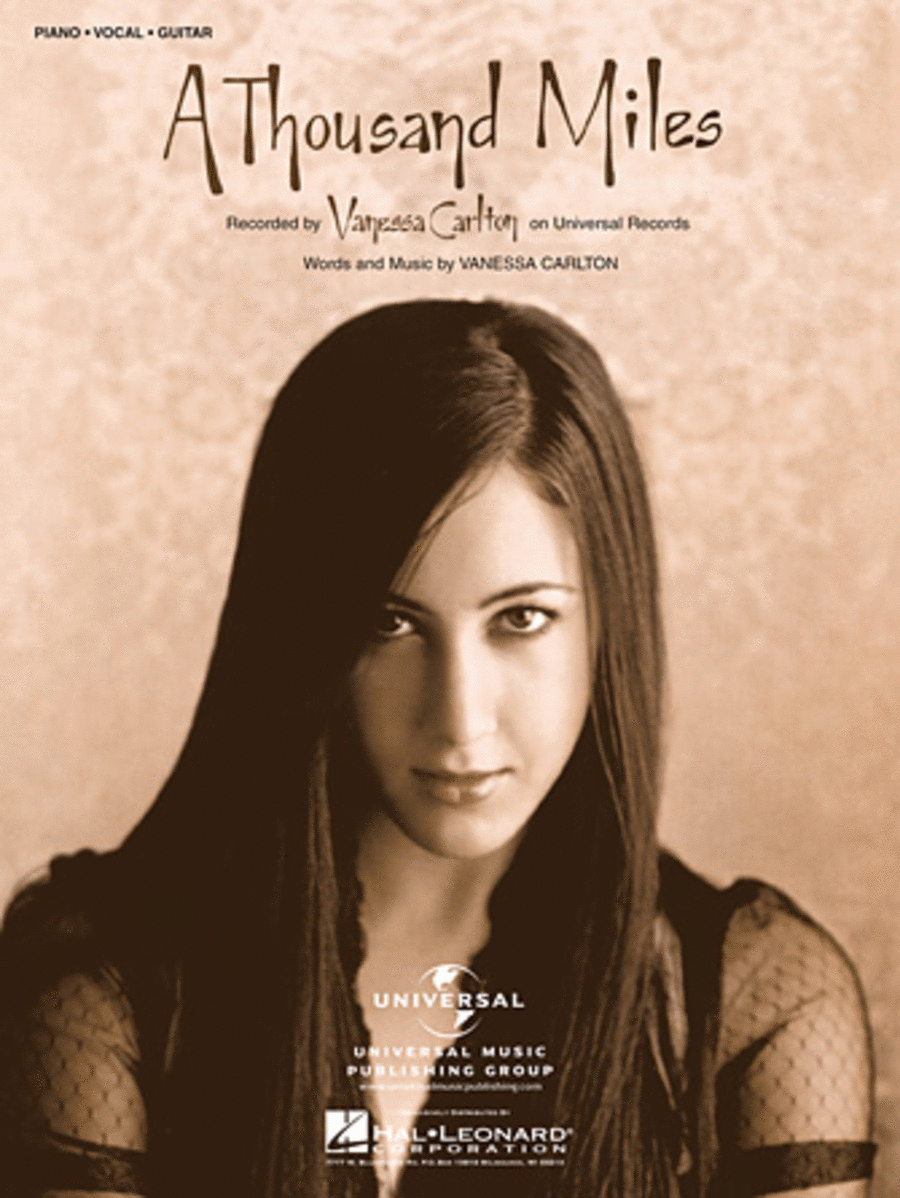 A Thousand Miles Piano, Vocal, Guitar scores gallery preview page 1